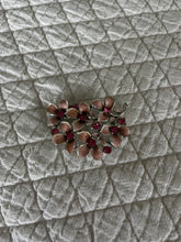 Vintage Floral Brooch & Earrings